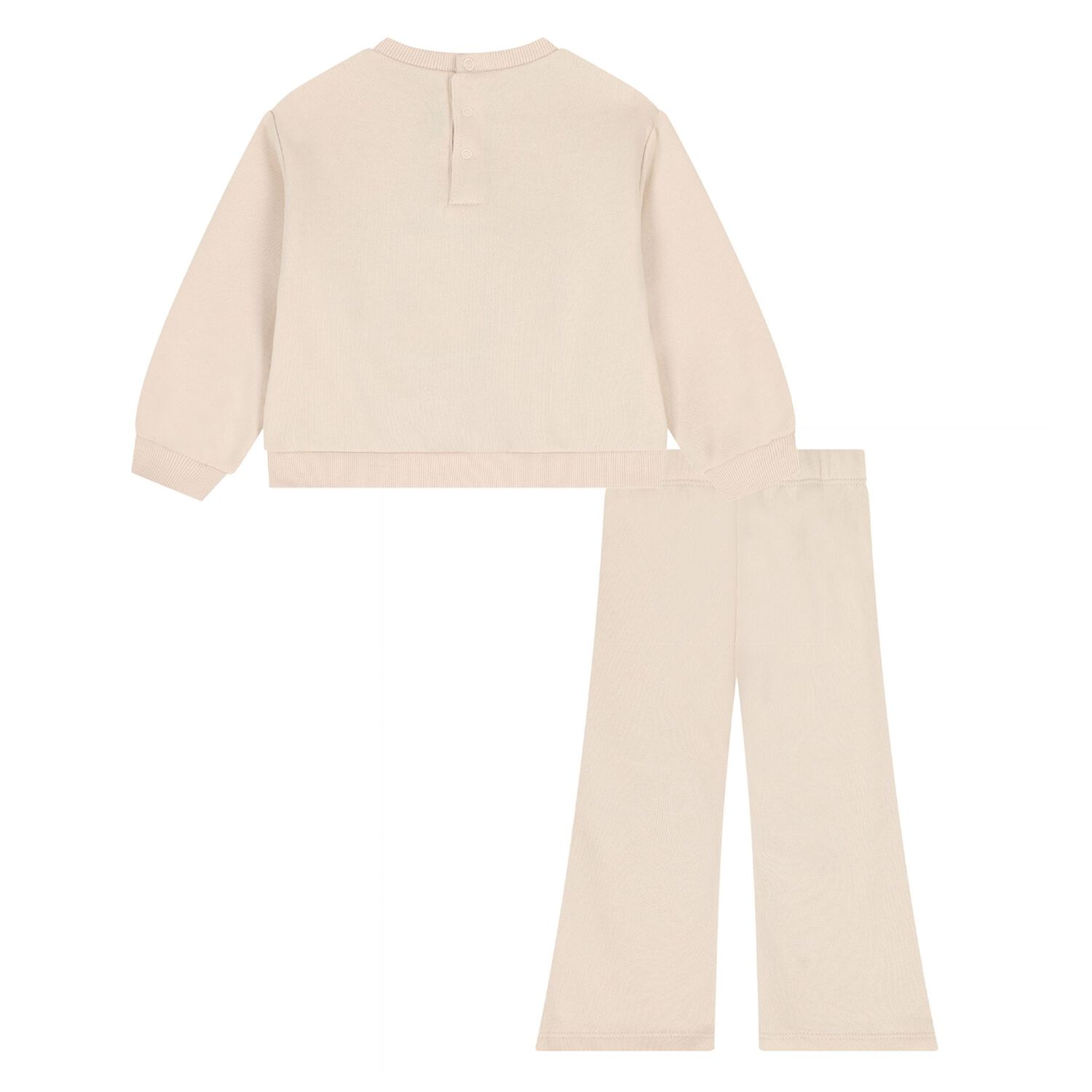 Younger Girls Beige Dog Tracksuit, 2, hi-res