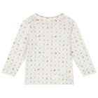 Baby Girls Ivory Floral Pyjamas, 1, hi-res