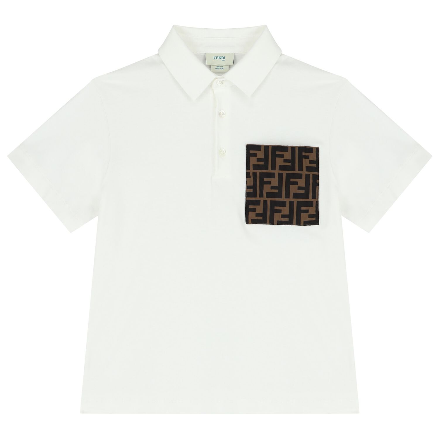 Boys Ivory Logo Polo Shirt, 1, hi-res