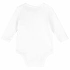 White Logo Baby Bodysuit, 3, hi-res