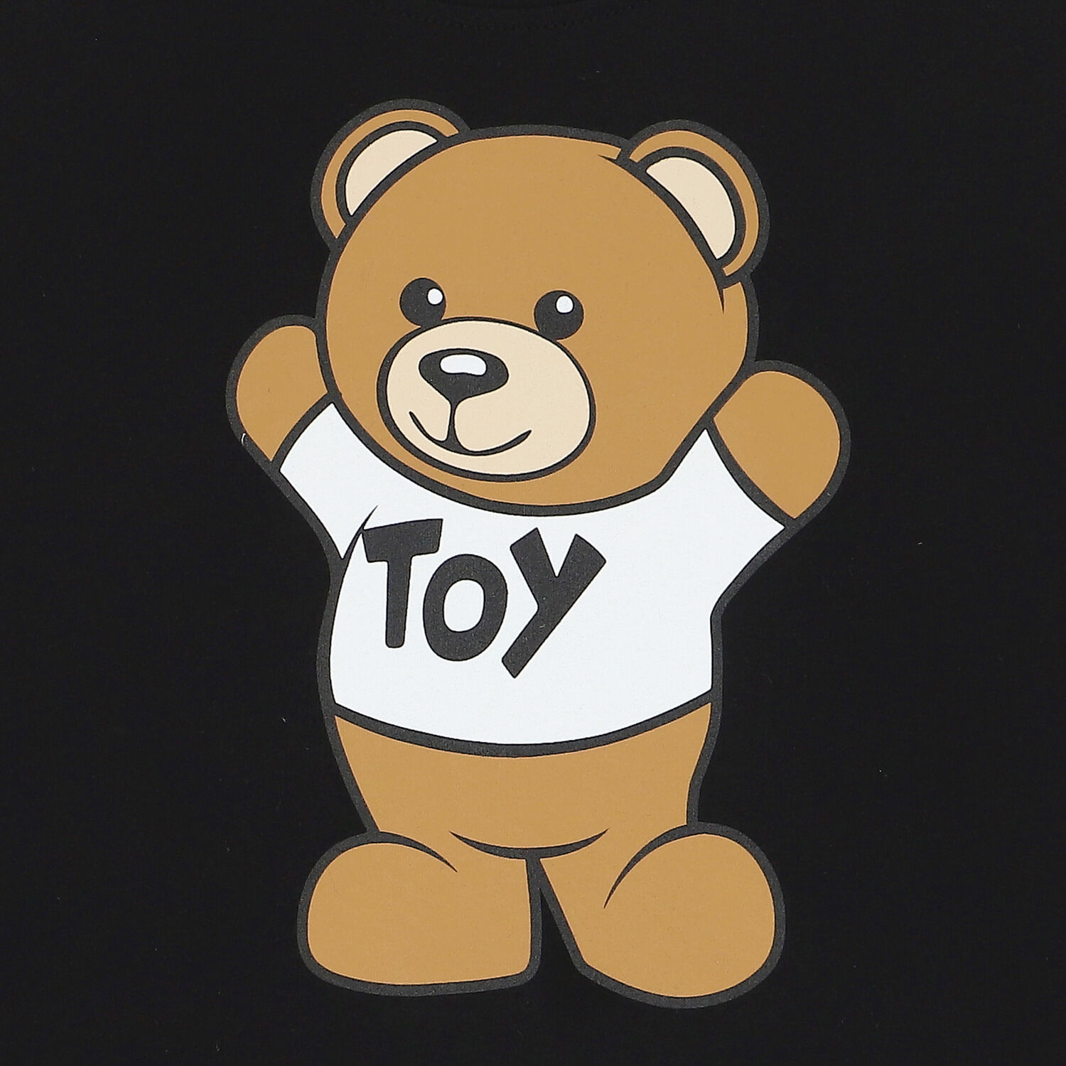 Black Teddy Bear Logo T-Shirt, 3, hi-res