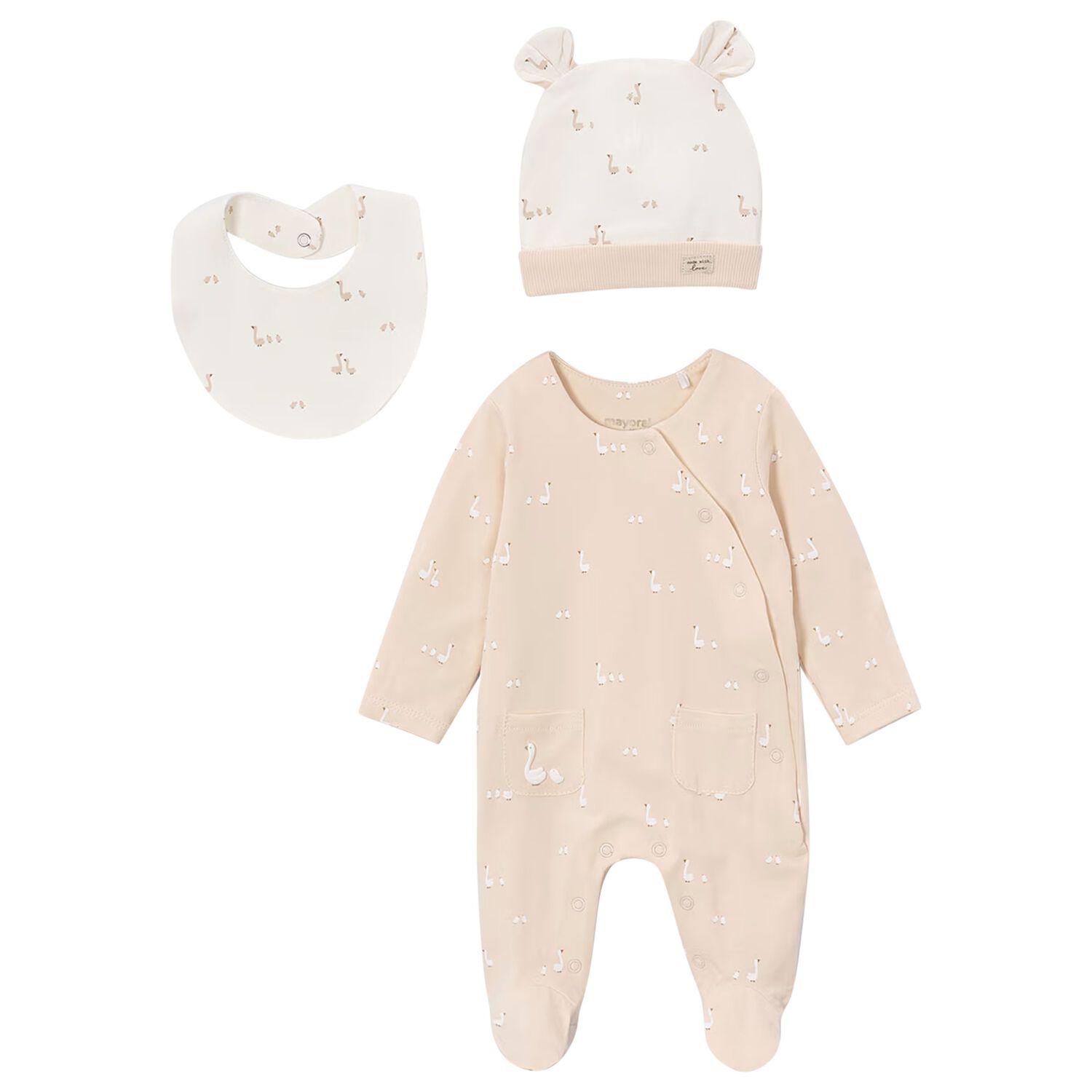 Beige & Ivory Babygrow Gift Set, 2, hi-res