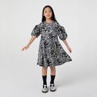 Girls Grey Safari Dress, 1, hi-res