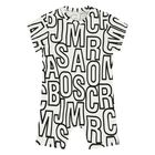 Baby Boys White & Black Logo Romper, 1, hi-res