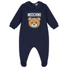 Navy Blue Teddy Bear Logo Babygrow Gift Set, 3, hi-res