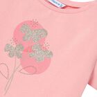 Girls Pink Cotton T-Shirt, 2, hi-res