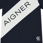 Boys Navy Blue Logo T-Shirt, 1, hi-res