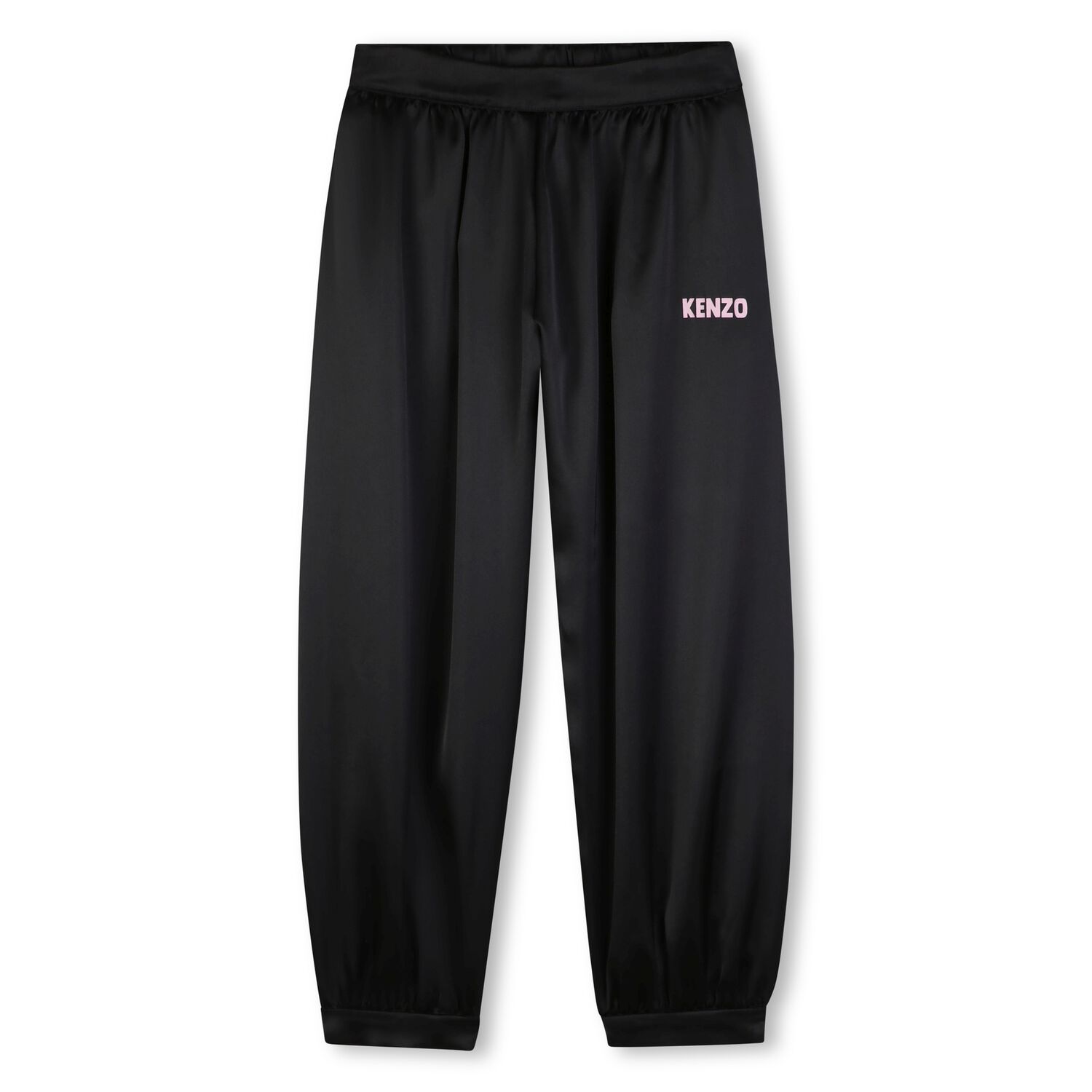 Girls Black Logo Joggers, 1, hi-res