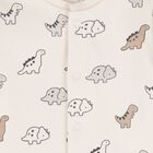 Baby Boys Ivory & Beige Dinosaur Babygrows ( 2-Pack ), 1, hi-res