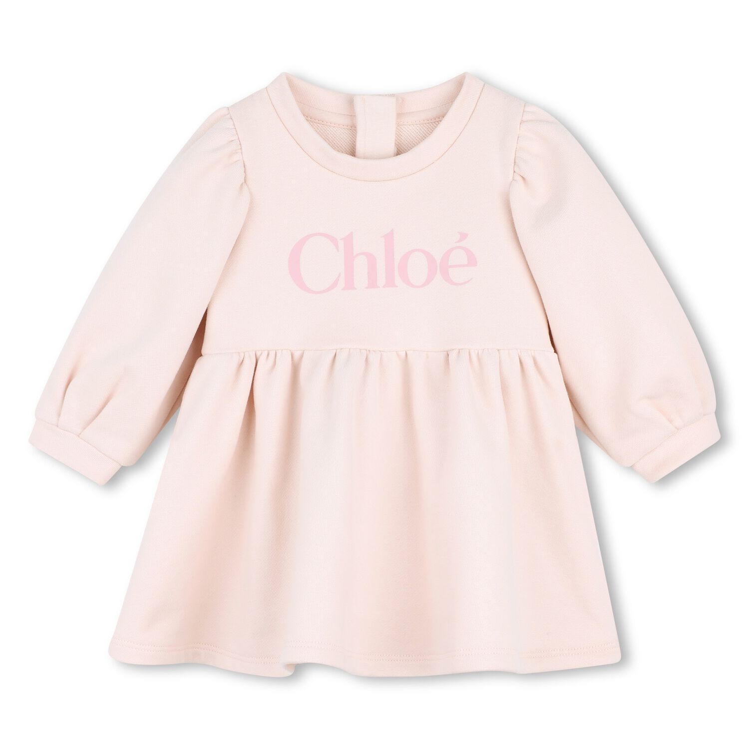 Younger Girls Pink Logo Dress, 1, hi-res