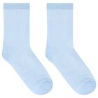Baby Boys Blue, White & Beige Socks (6 Pack), 2, hi-res