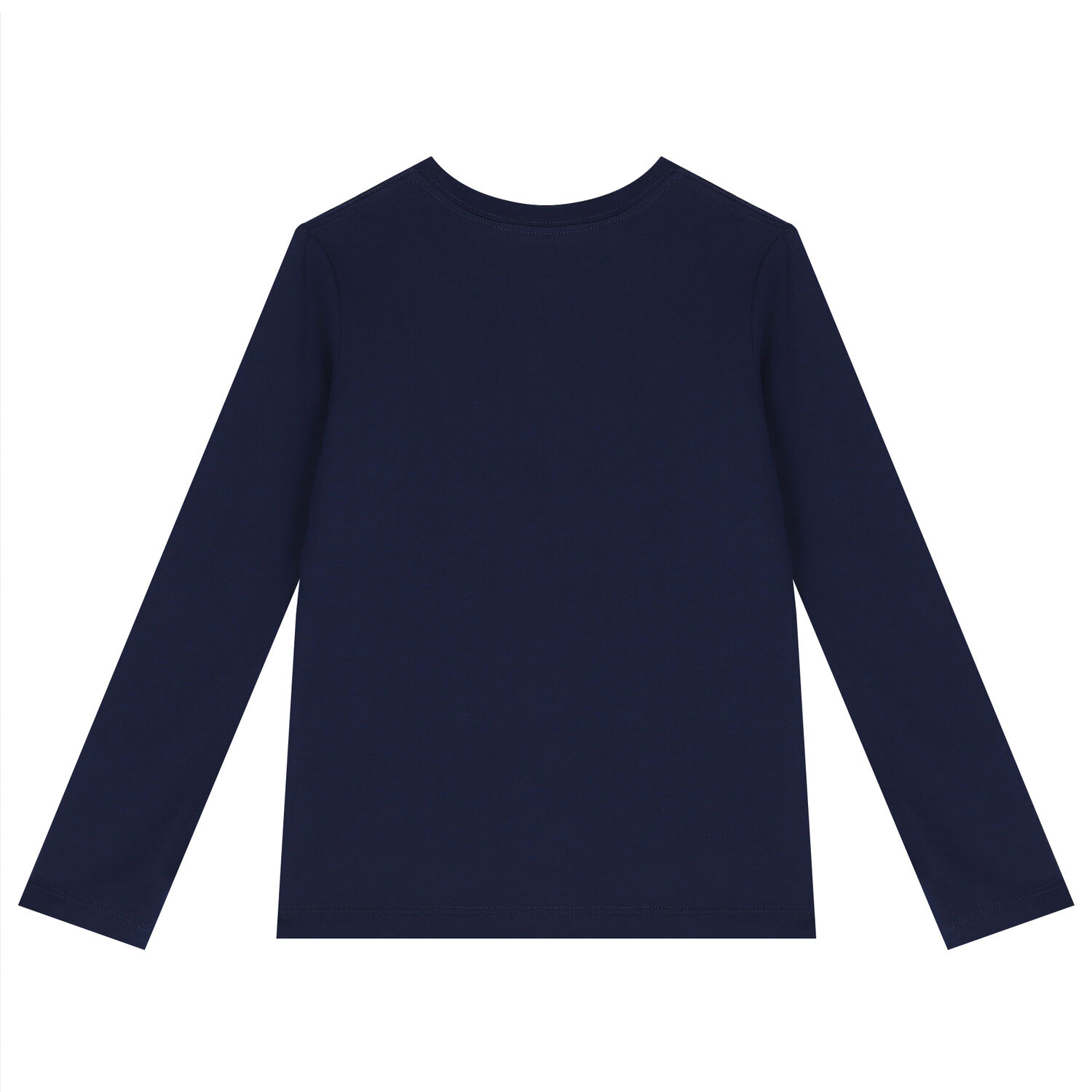 Girls Navy Blue Logo Long Sleeve Top, 1, hi-res image number null