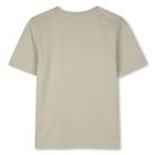 Boys Beige Logo T-Shirt, 3, hi-res