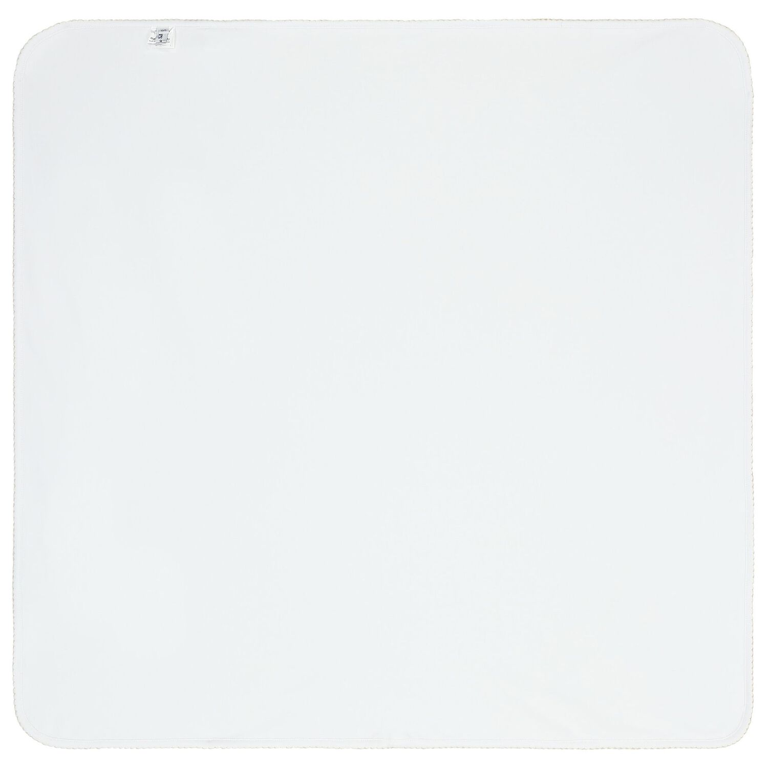 Baby White Teddy Embroidered Blanket, 1, hi-res