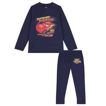 Boys Navy Blue Cars Pyjamas