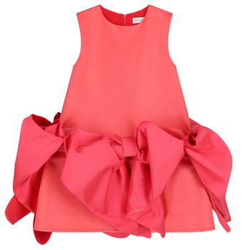 Girls Red Bow Dress