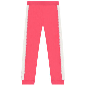 Girls Pink Logo Jogger