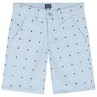 Boys Blue Logo Shorts, 1, hi-res