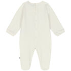 Ivory & Gold Logo Babygrow, 1, hi-res