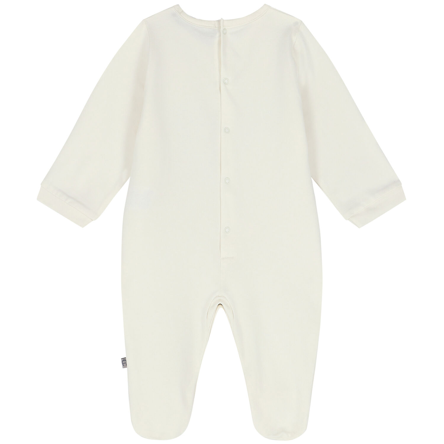 Ivory & Gold Logo Babygrow, 1, hi-res