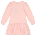 Girls Pink Teddy Bear Dress, 1, hi-res