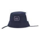 Baby Boys Navy Blue Bucket Hat, 1, hi-res