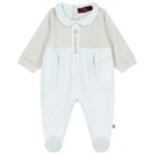 Baby Boys Blue Logo Babygrow, 2, hi-res