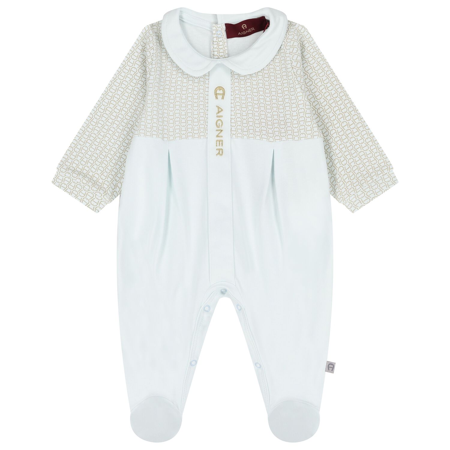 Baby Boys Blue Logo Babygrow, 2, hi-res