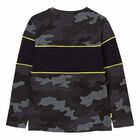 Boys Grey Camo Top, 1, hi-res