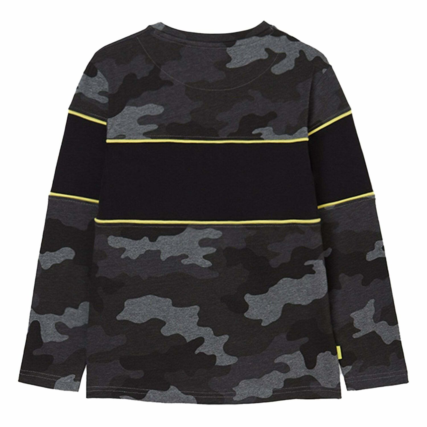 Boys Grey Camo Top, 1, hi-res