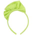 Girls Green Flower Headband, 1, hi-res