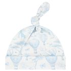 Baby Boys White & Blue Africa Hat, 1, hi-res