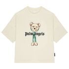 Boys Ivory Teddy Bear Logo T-Shirt, 1, hi-res