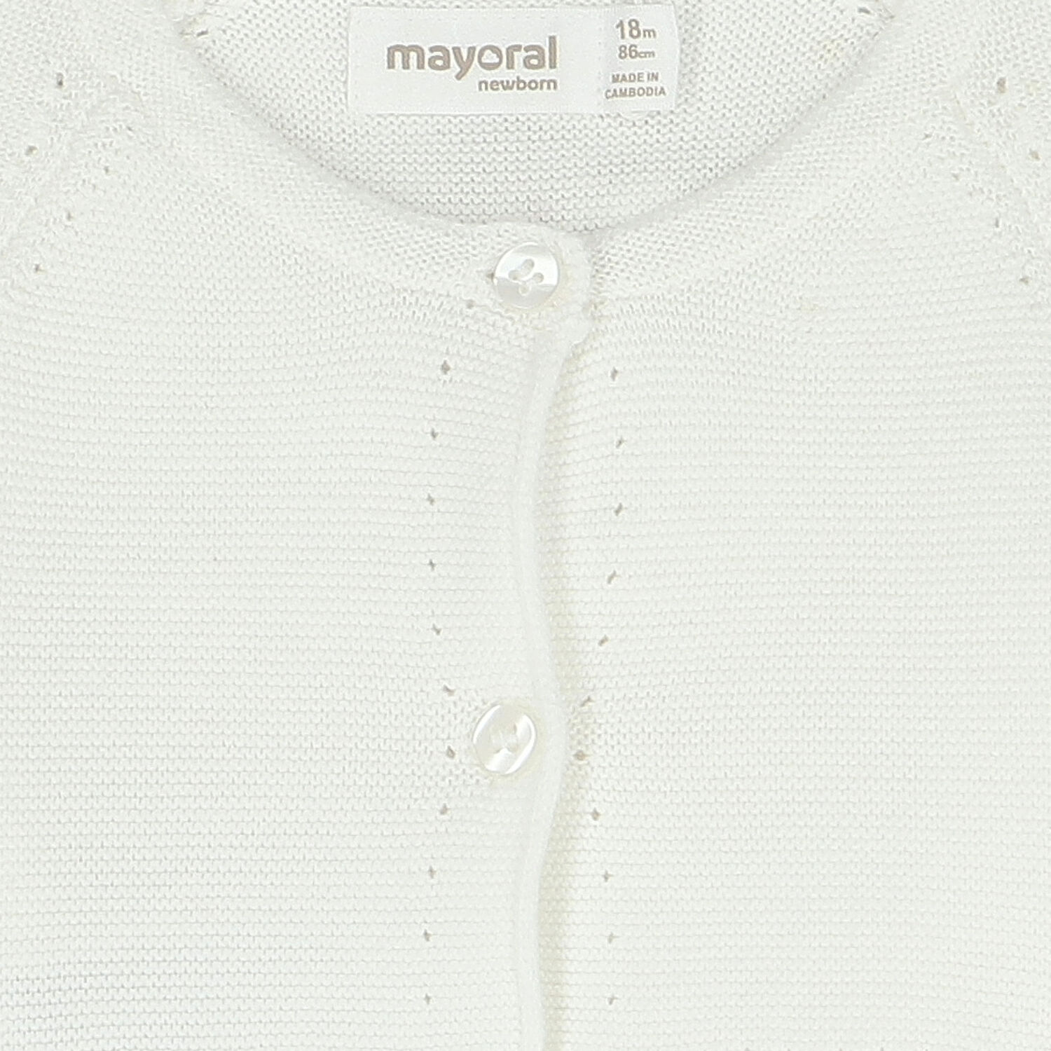 Baby Girls Ivory Bolero Cardigan, 2, hi-res