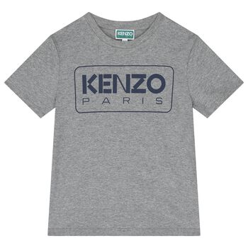Boys Grey Logo T-Shirt