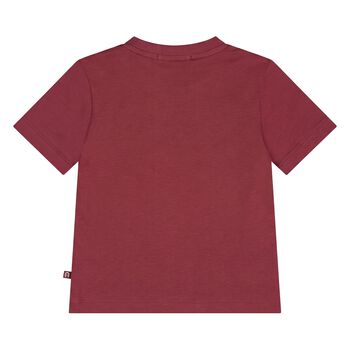 Younger Boys Burgundy Logo T-Shirt