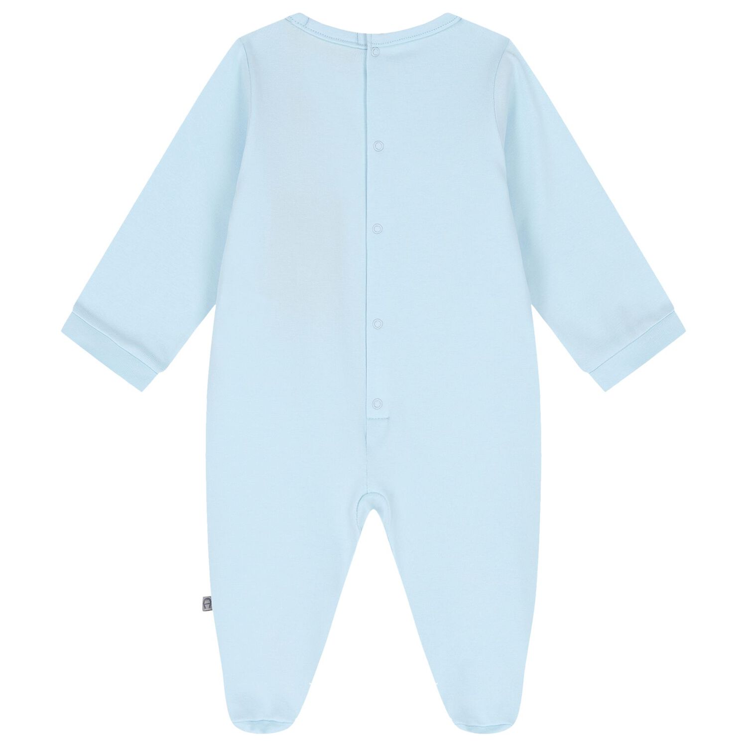 Baby Boys Blue Logo Babygrow, 2, hi-res