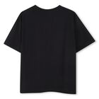 Boys Black Logo T-Shirt, 1, hi-res