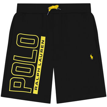 Boys Black Logo Shorts