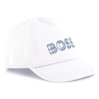 Baby Boys White Logo Cap