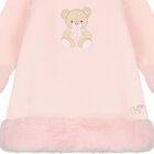 Baby Girls Pink Teddy Bear Dress, 1, hi-res