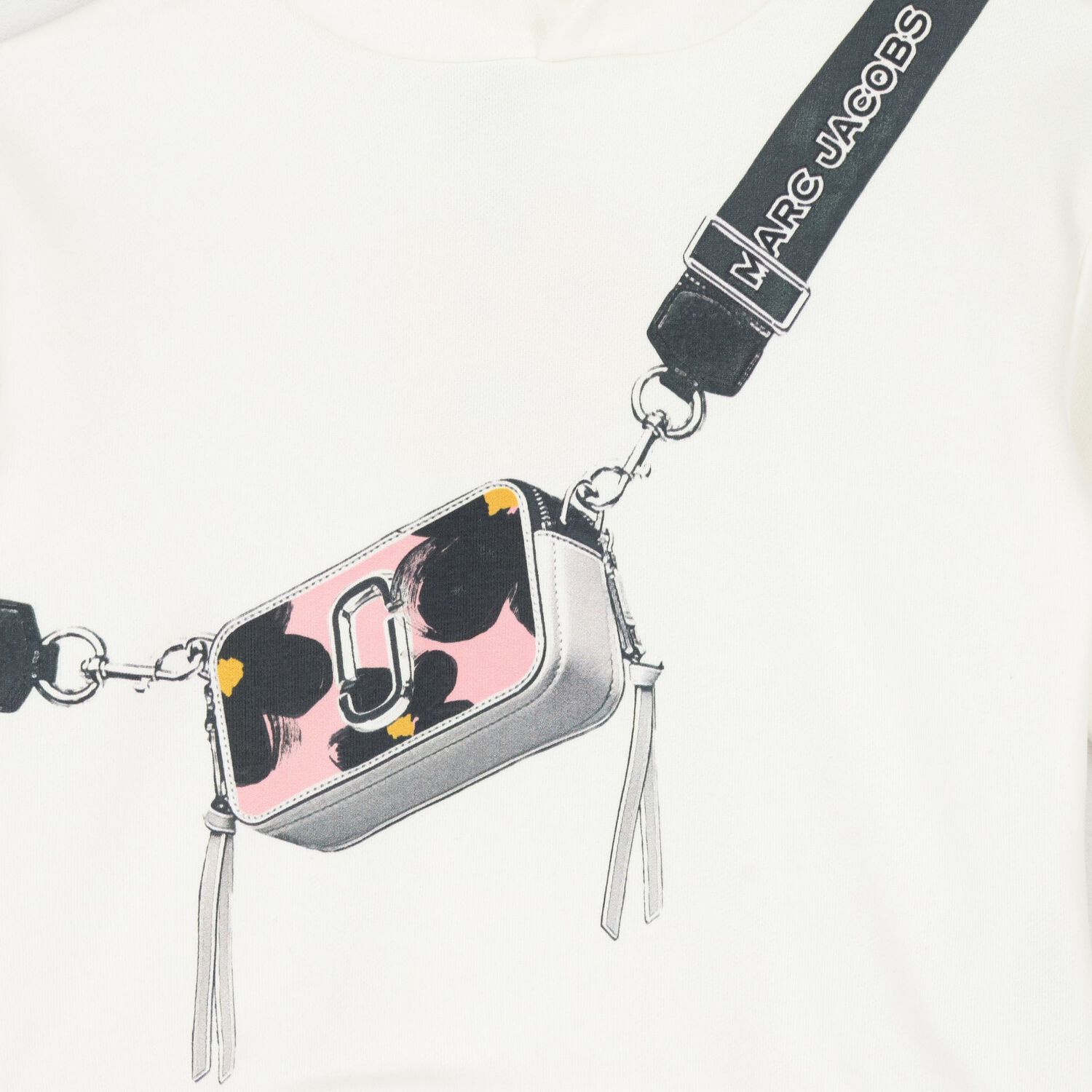 Girls Ivory Logo Bag Hooded Top, 1, hi-res image number null