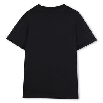 Boys Mini Me Black Logo T-Shirt