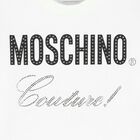 White Logo Embellished Long Sleeve Top, 1, hi-res