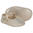 Baby Girls Gold Pre Walker Shoes, 1, hi-res