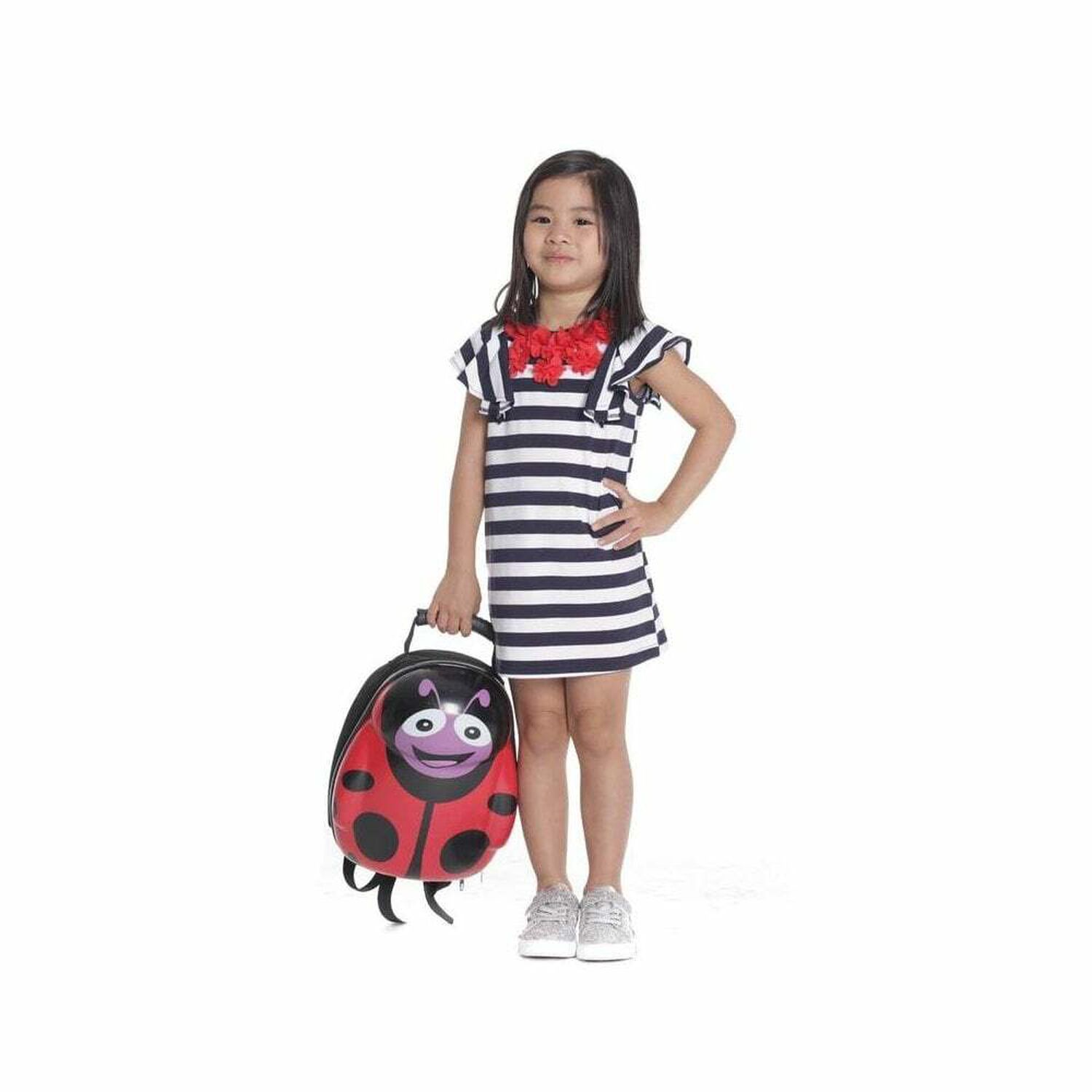 Navy & White Striped Dress, 1, hi-res