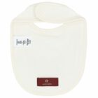 Ivory & Gold Logo Baby Bib, 2, hi-res