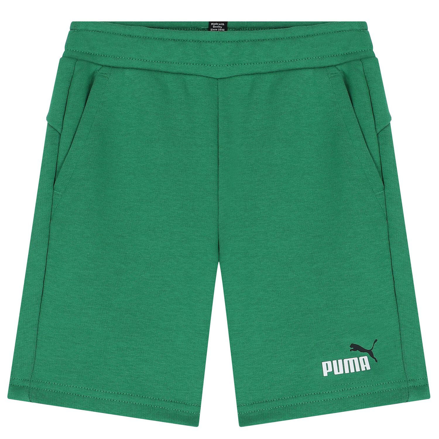 Boys Green Logo Shorts, 4, hi-res