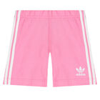 White & Pink Logo Shorts Set, 3, hi-res