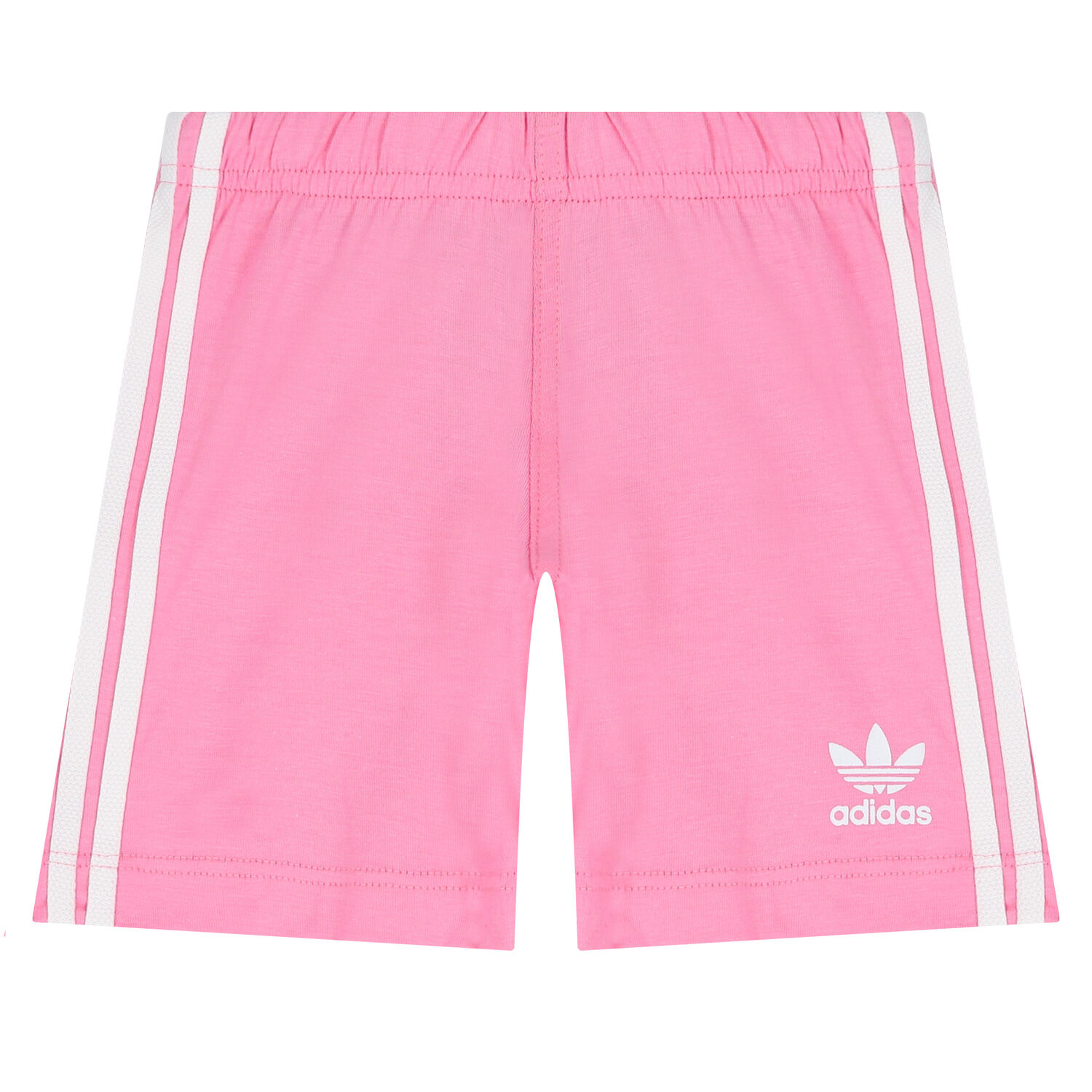 White & Pink Logo Shorts Set, 3, hi-res